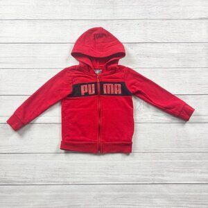 PUMA Toddler Hoodie Full Zip Logo Hooded Sweatshirt Jacket 18-24 Months